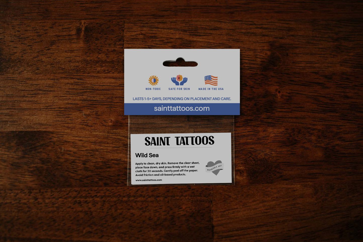 Wild Sea Temporary Tattoos