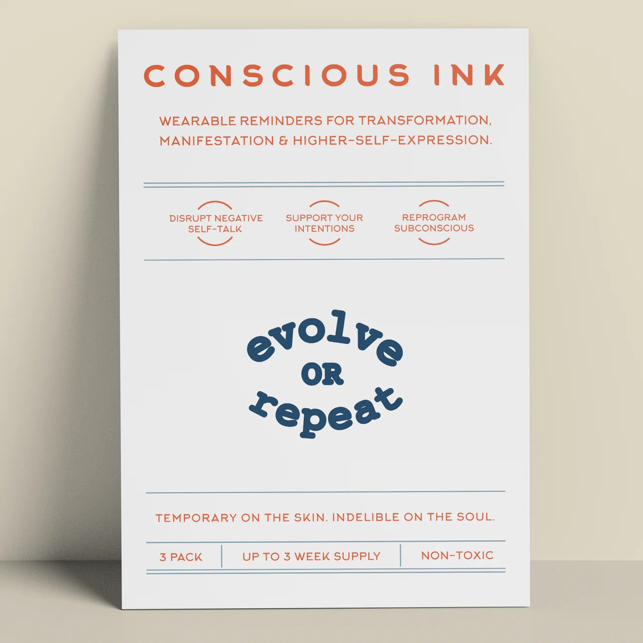Conscious Ink 3-pack: Evolve or Repeat