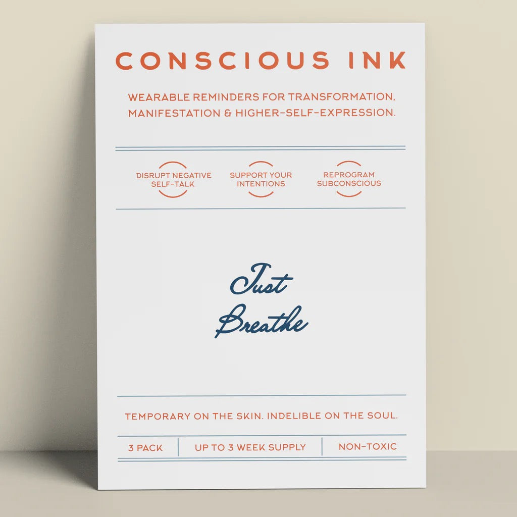 Conscious Ink 3-pack: Just Breathe