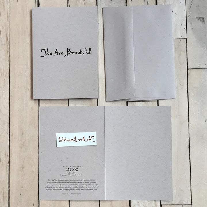 Conscious Ink Greeting Card: You Are Beautiful