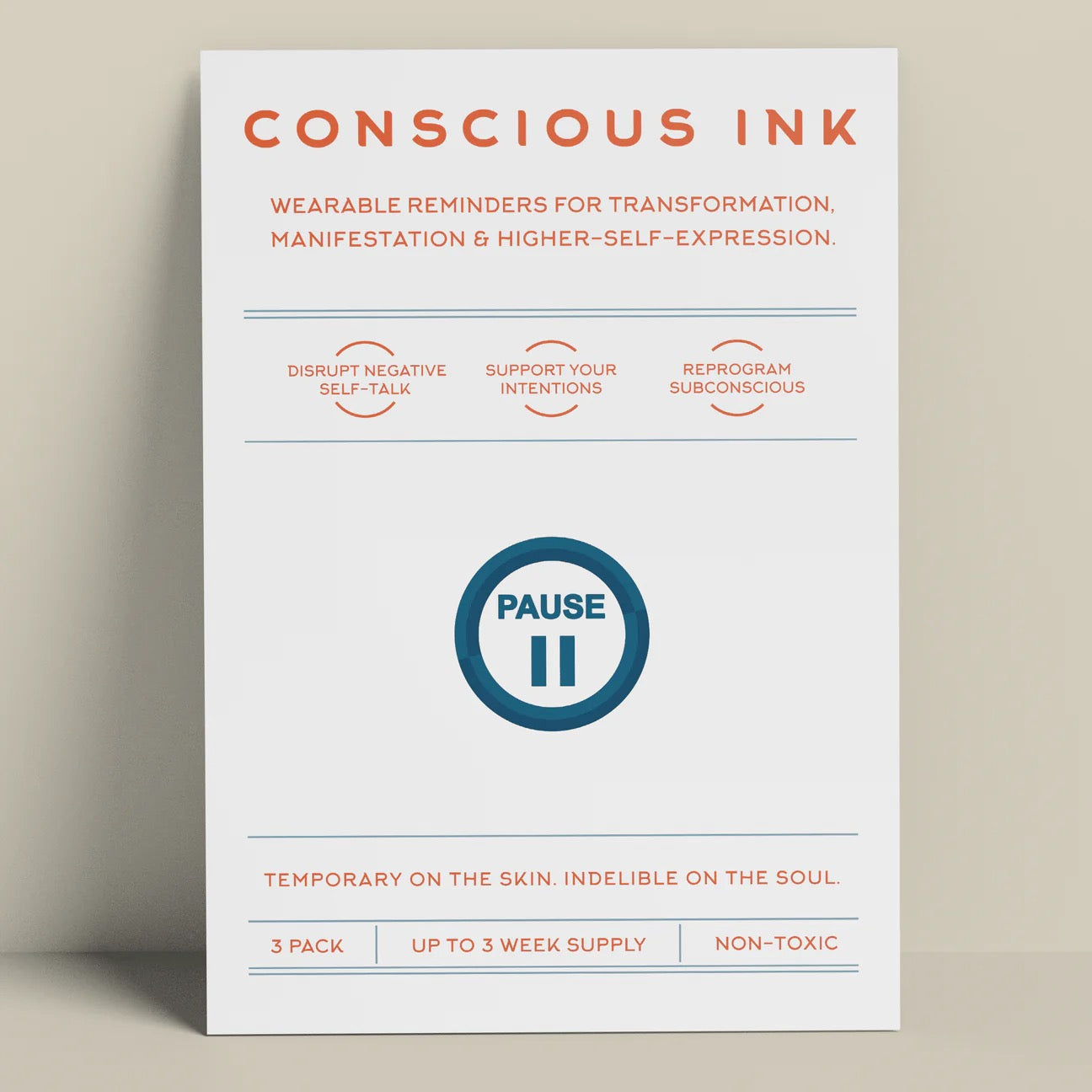 Conscious Ink 3-pack: Pause