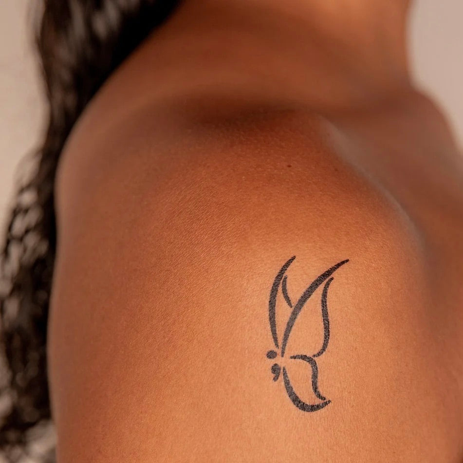 Conscious Ink 3-pack: Butterfly (Semi Colon)