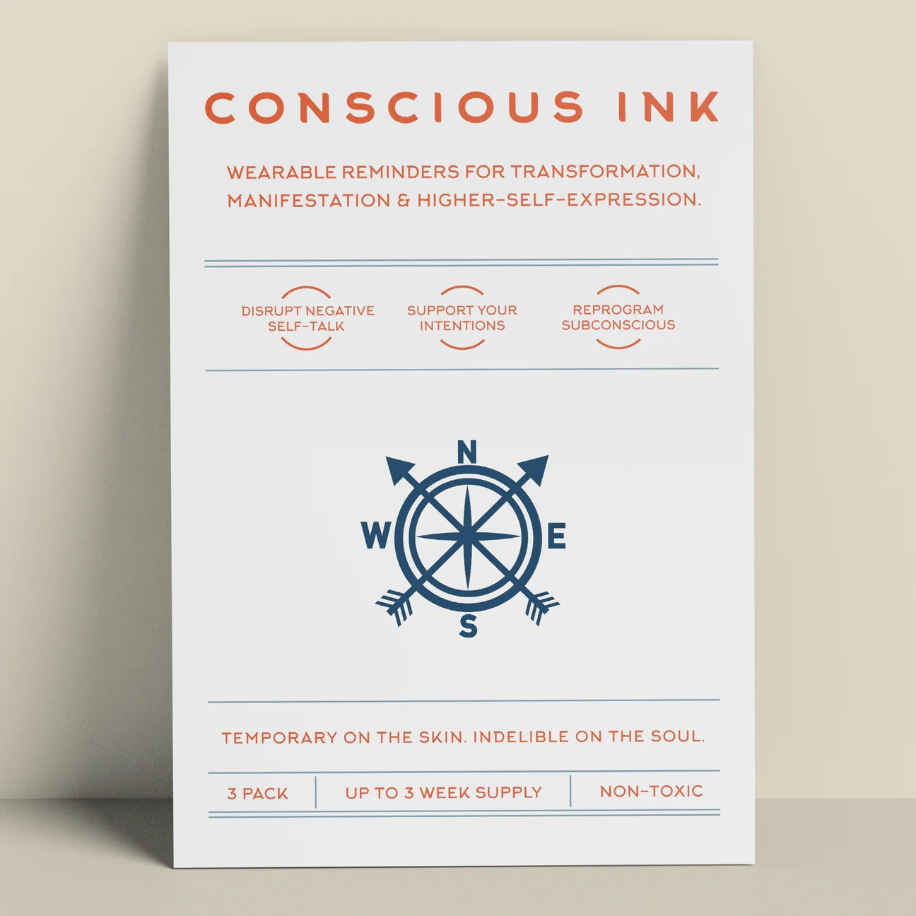 Conscious Ink 3-pack: Compass