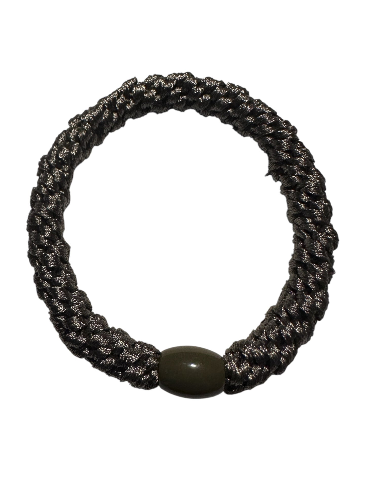 Black KKNEKKI woven hair elastic photo from above