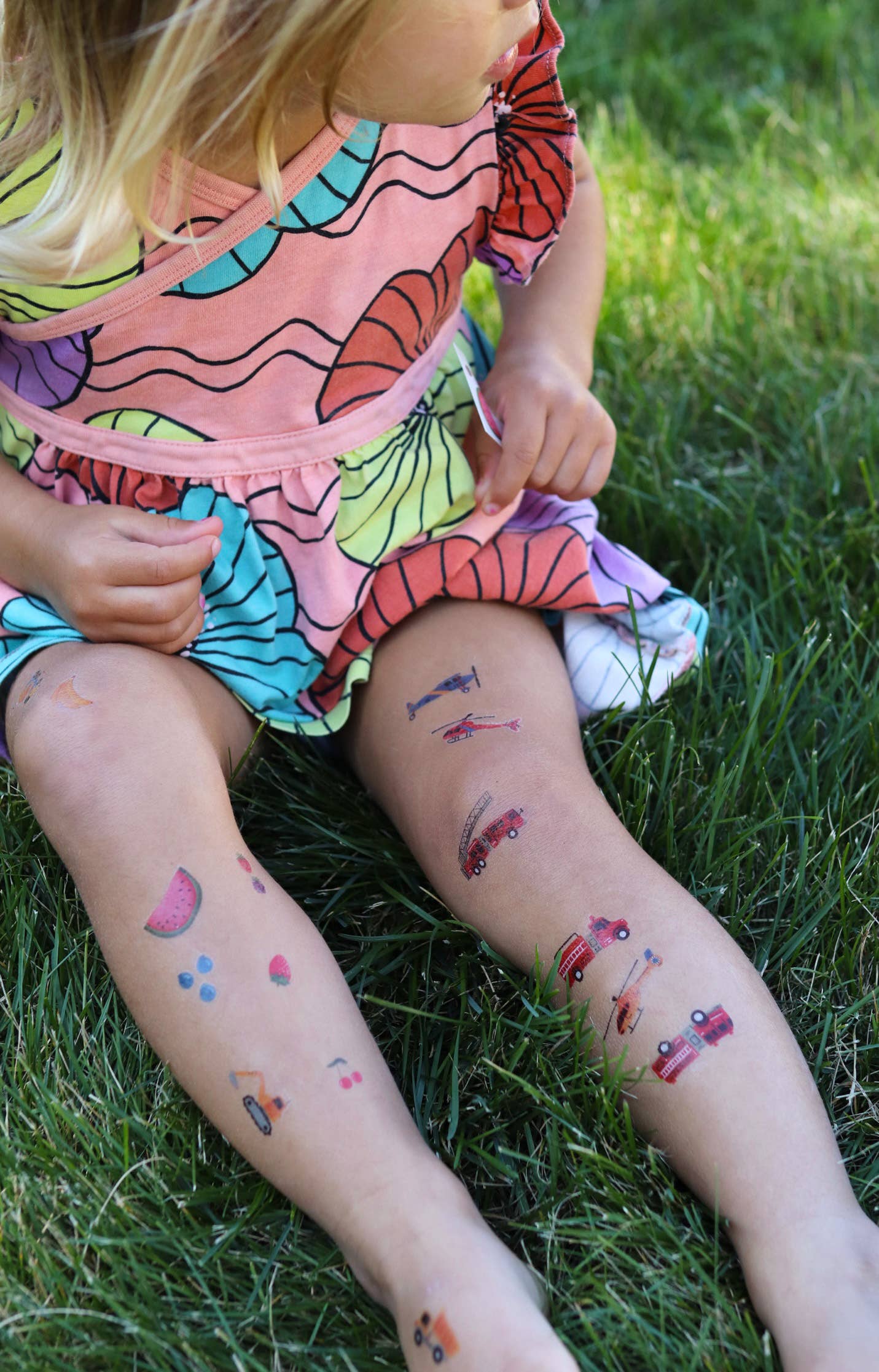Firetruck Parade Temporary Tattoos