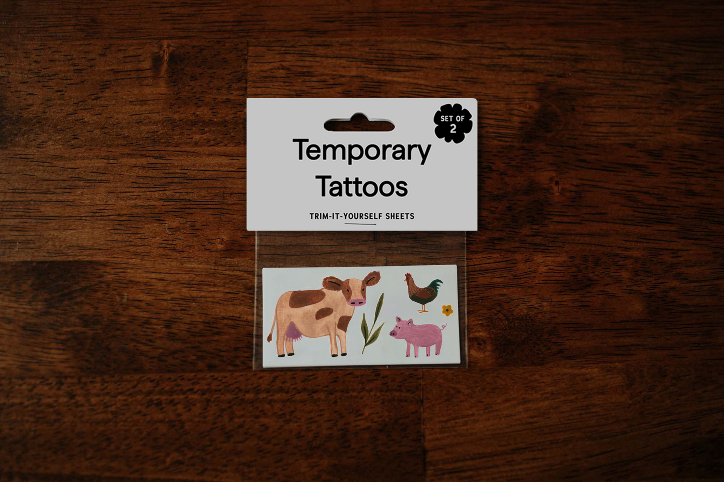 Farm Animals Temporary Tattoos