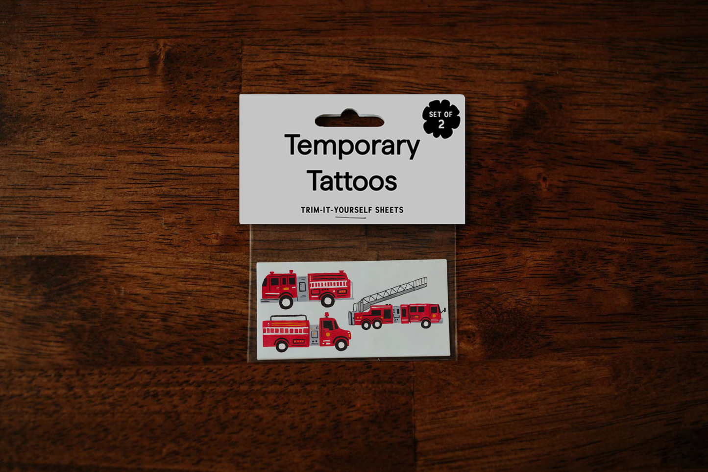 Firetruck Parade Temporary Tattoos