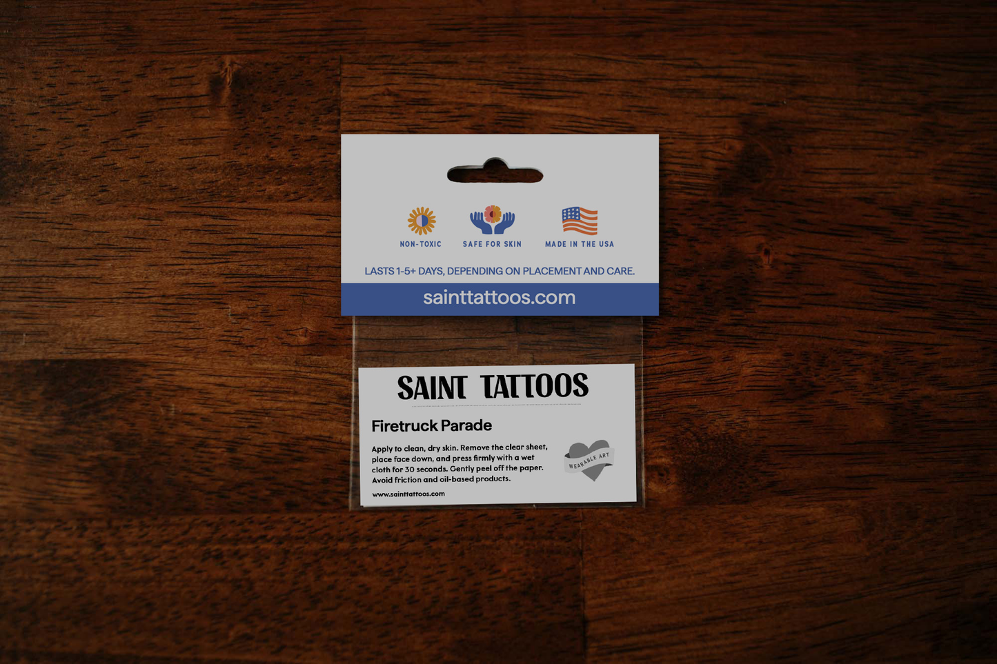 Firetruck Parade Temporary Tattoos