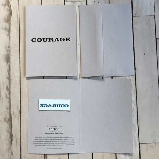 Conscious Ink Greeting Card: Courage