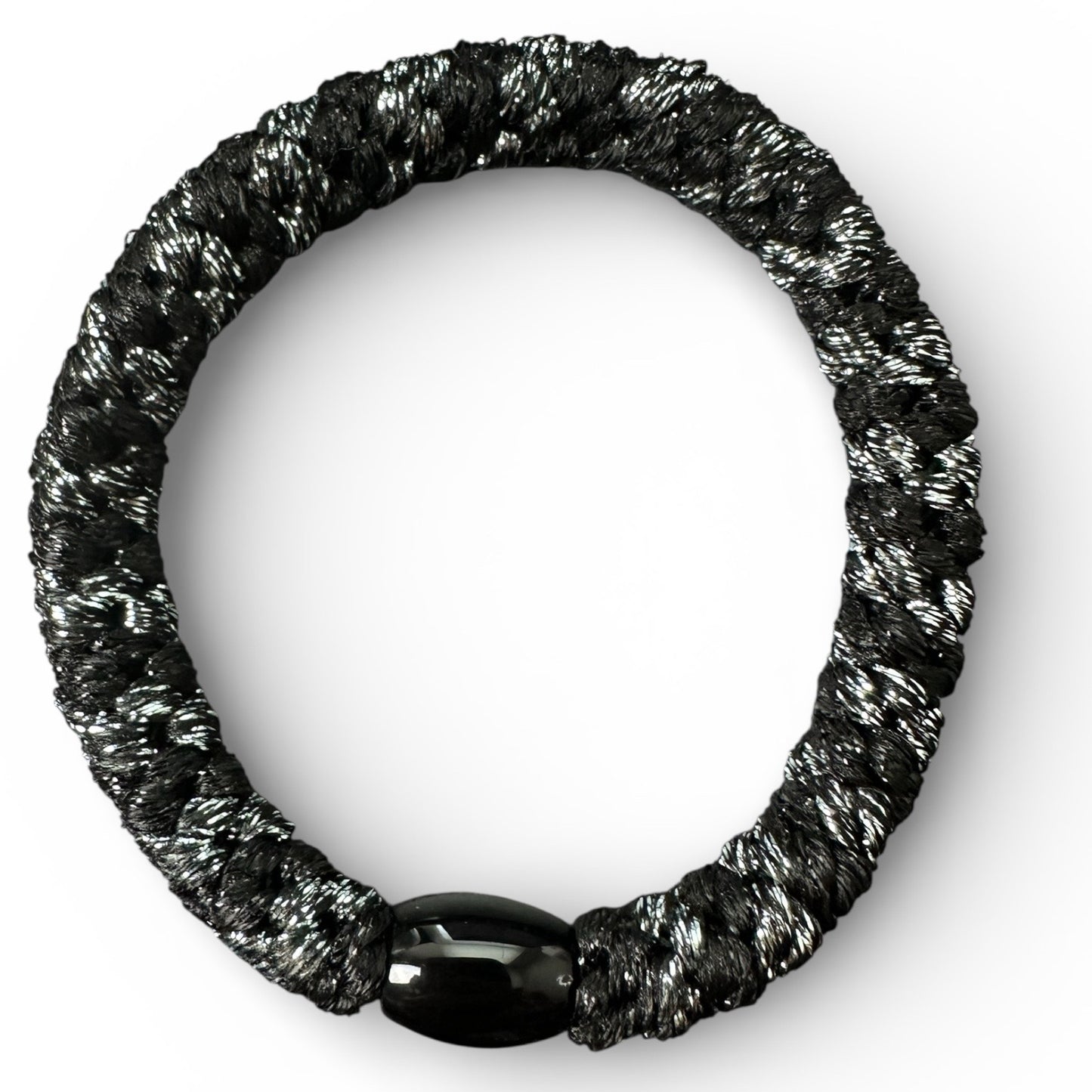 Hair tie KKNEKKI Black & Silver Dark