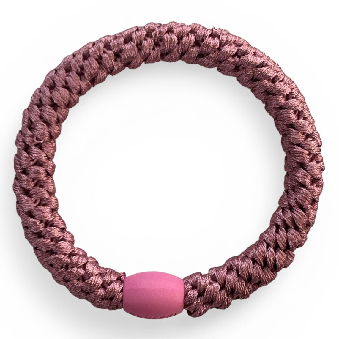 KKNEKKI Old Pink hair elastic on white background