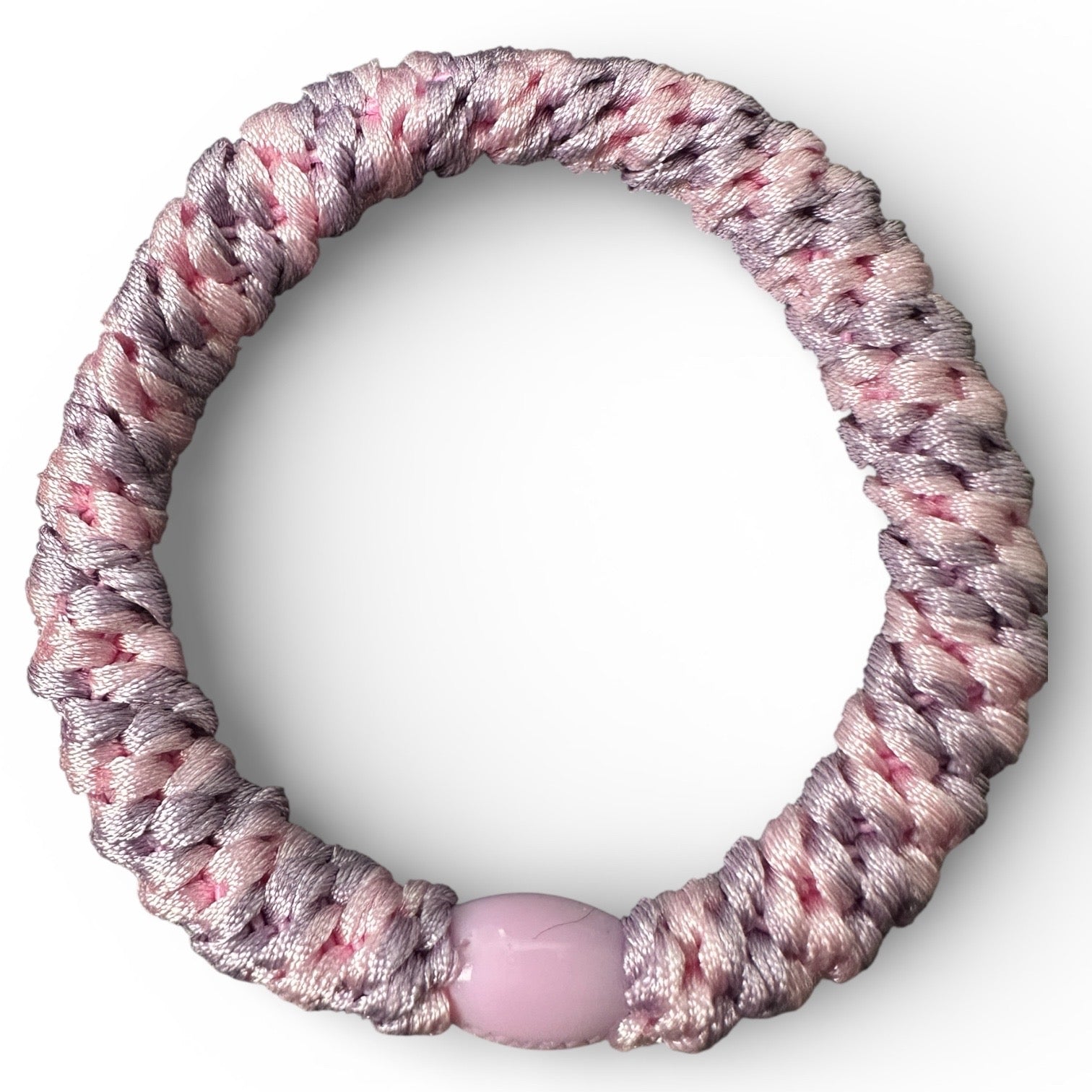 KKNEKKI Pink & Very Light Purple hair elastic on a white background