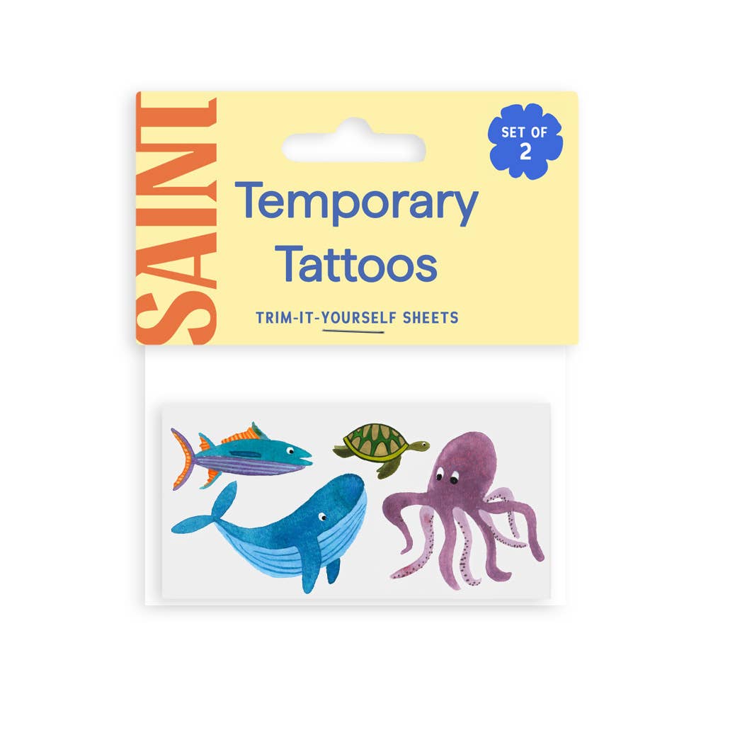 Wild Sea Temporary Tattoos