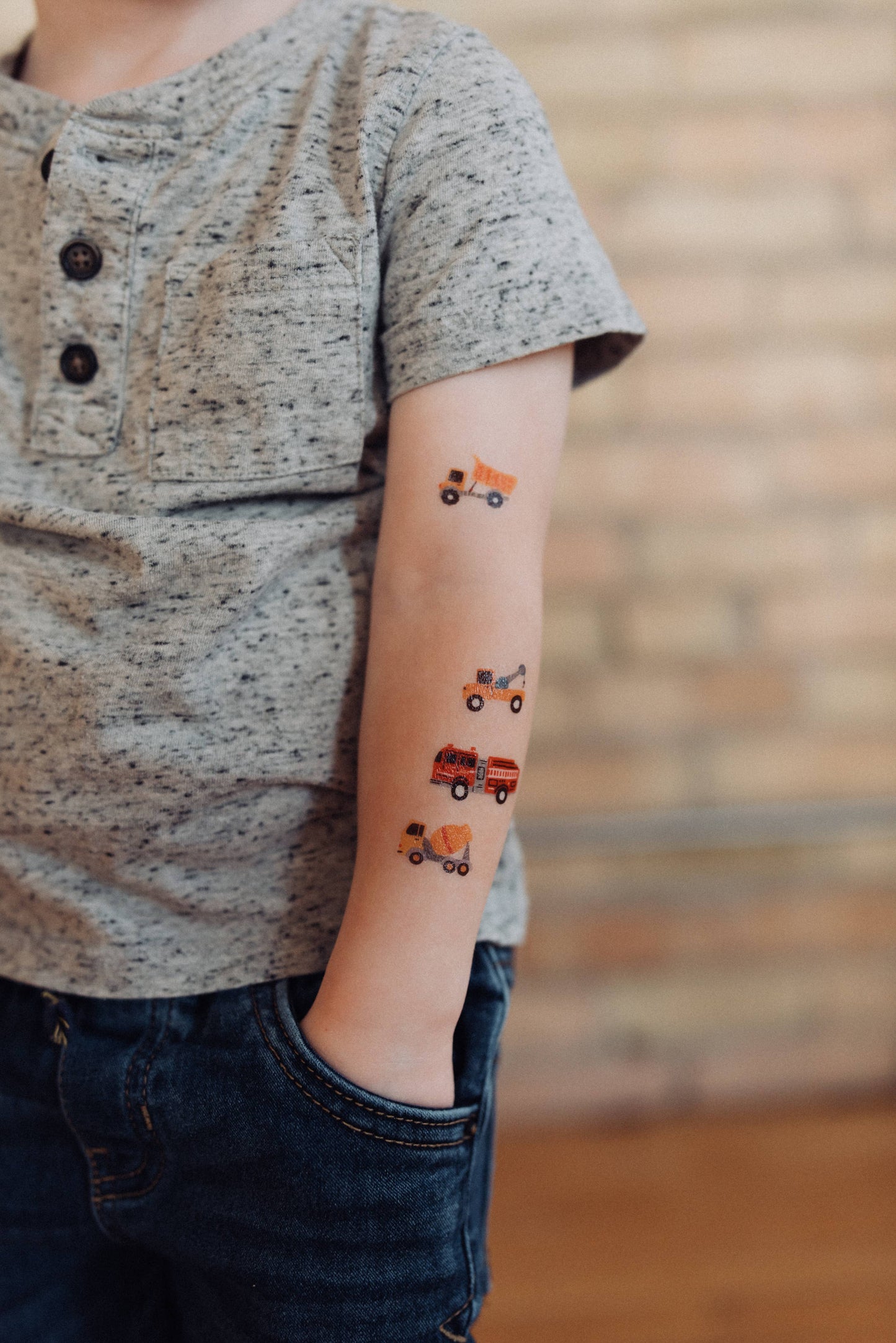 Firetruck Parade Temporary Tattoos