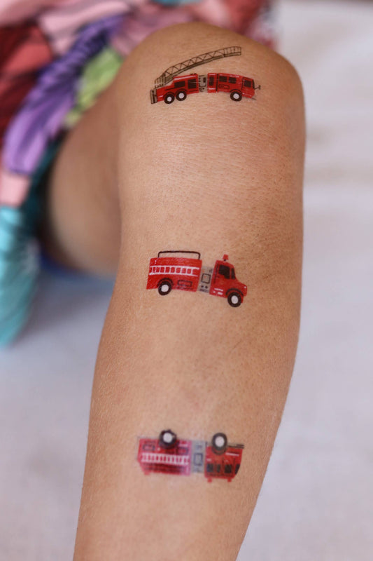 Firetruck Parade Temporary Tattoos