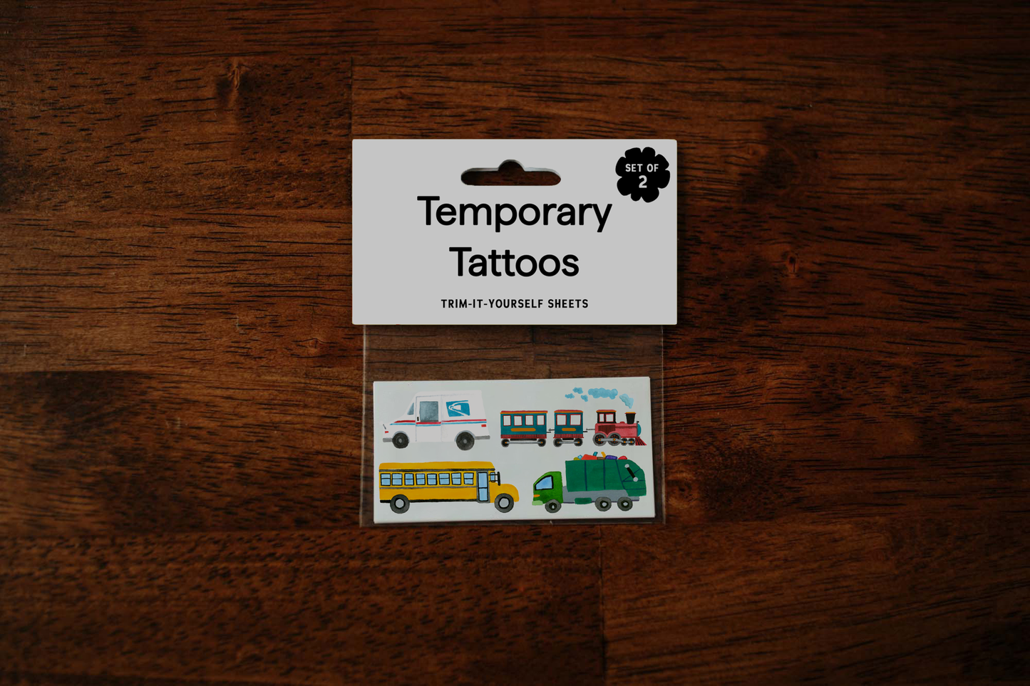 On Wheels Temporary Tattoos