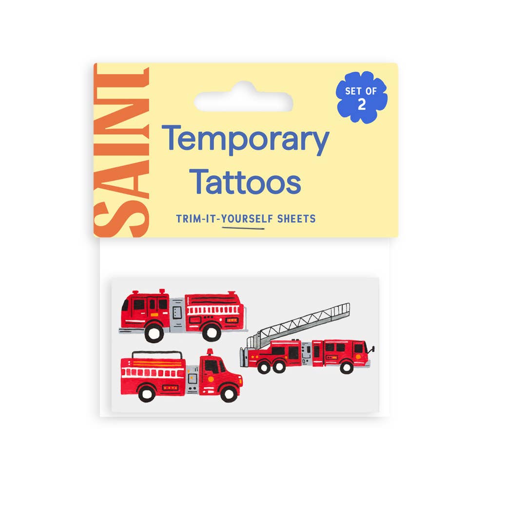 Firetruck Parade Temporary Tattoos